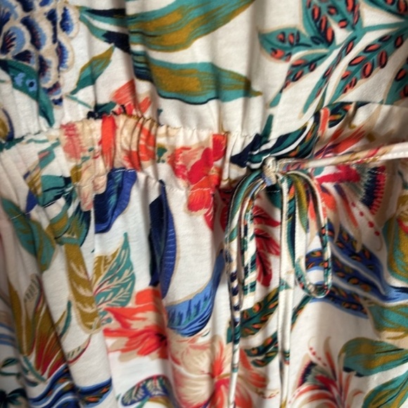 WEST LOOP ,floral tank midi summer dress,multicolor,cinched tie waist ,NWT, XL, - Picture 6 of 8